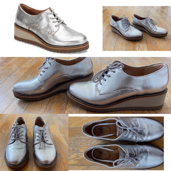 Sofft Shoes - A fashionable oxford set on a chic sawtooth wedge.